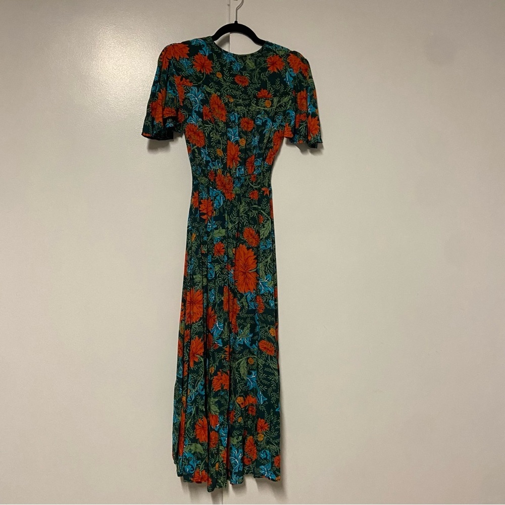 Anthropologie Abel the Label Fantasy Floral Tiered Maxi Dress Size XS - Picture 8 of 8